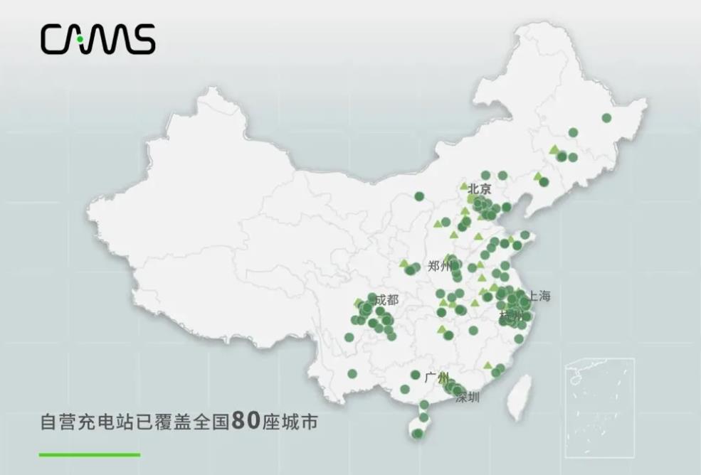 開邁斯充電站部署規模